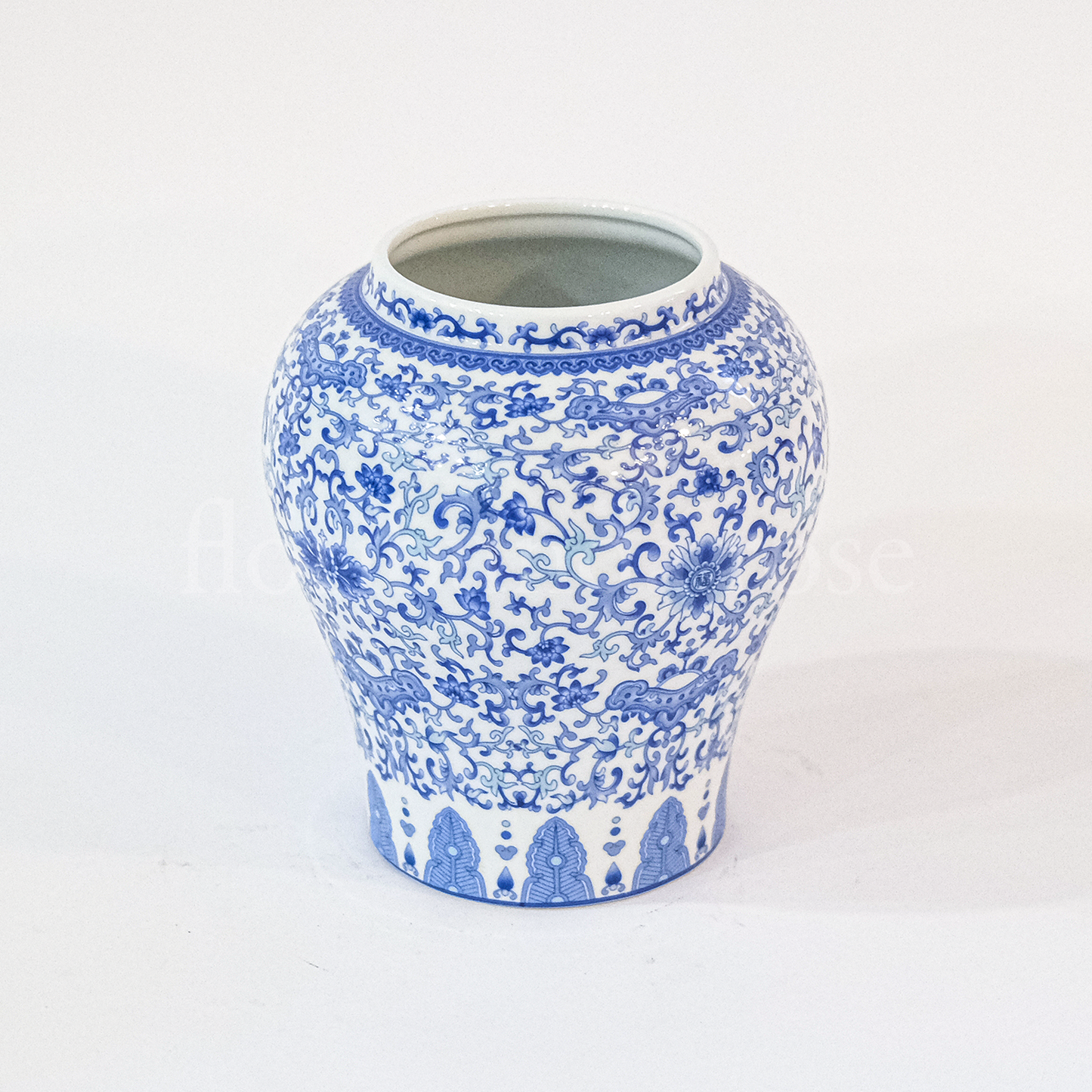 Blue & White Ginger Jar Vase