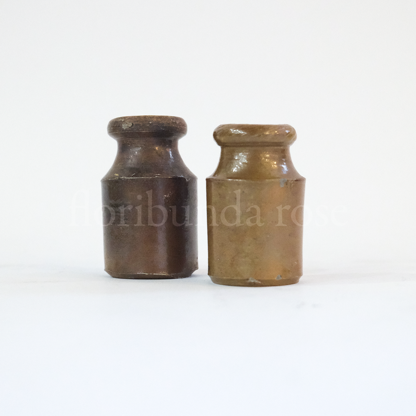 Small Vintage Saltglaze Bottle Vase