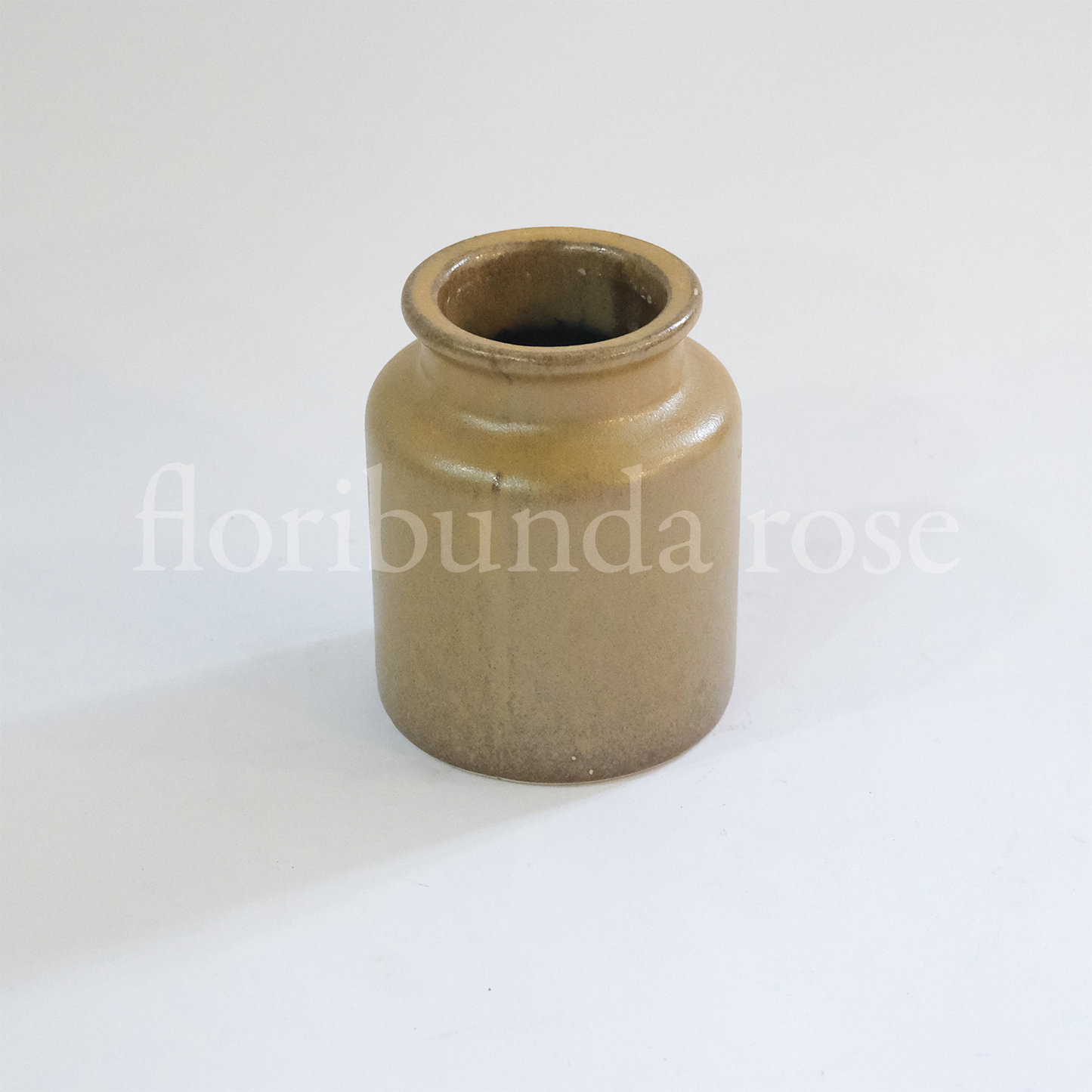 Vintage Saltglaze Mustard Pot Vase