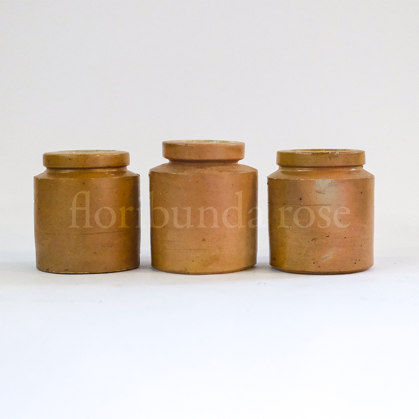 Vintage Saltglaze Mustard Pot Vase