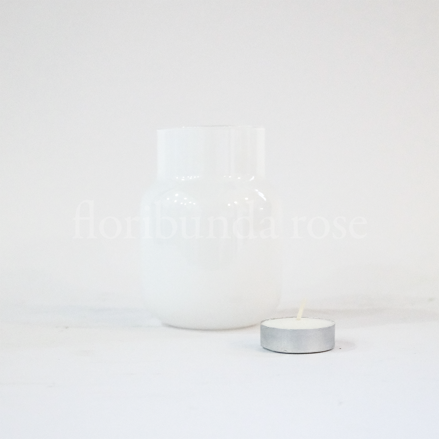 White Glass Bud Vase