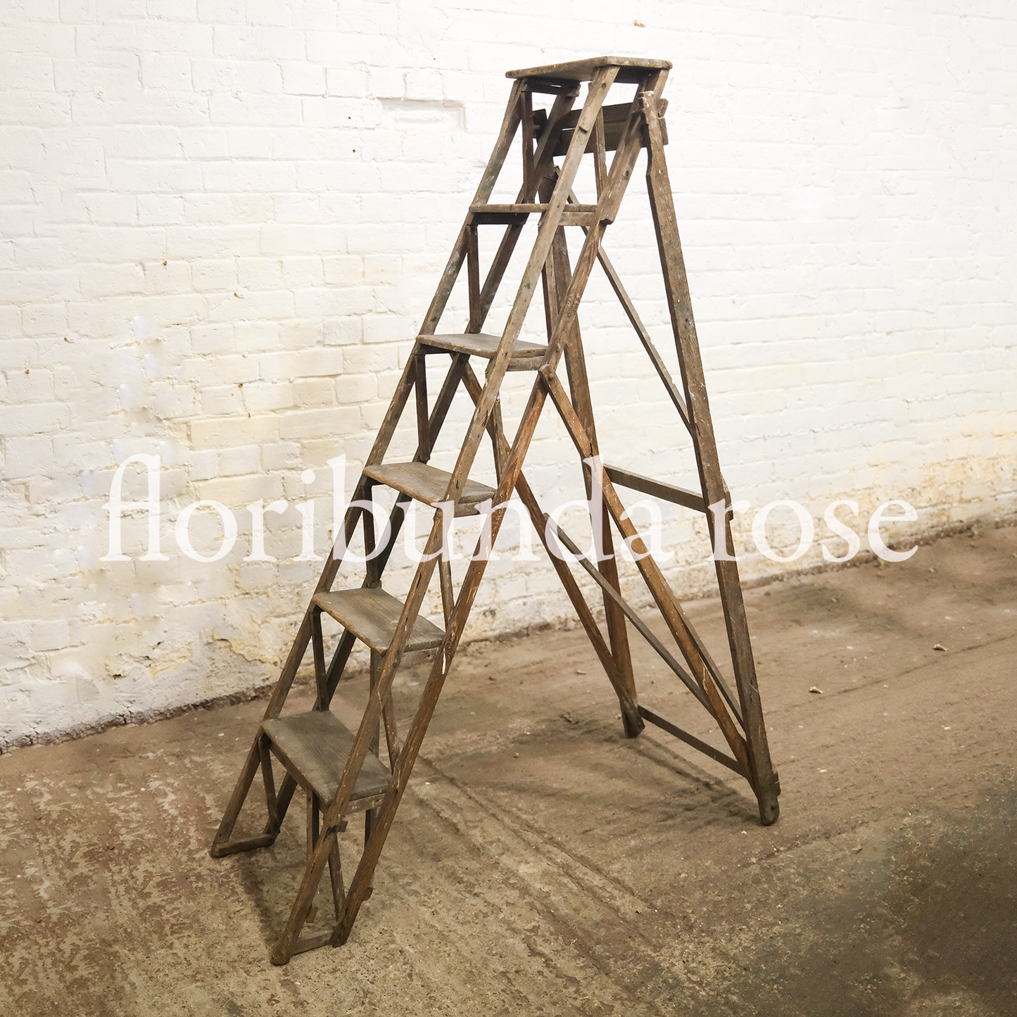 Vintage A Frame Decorative Ladder Style A