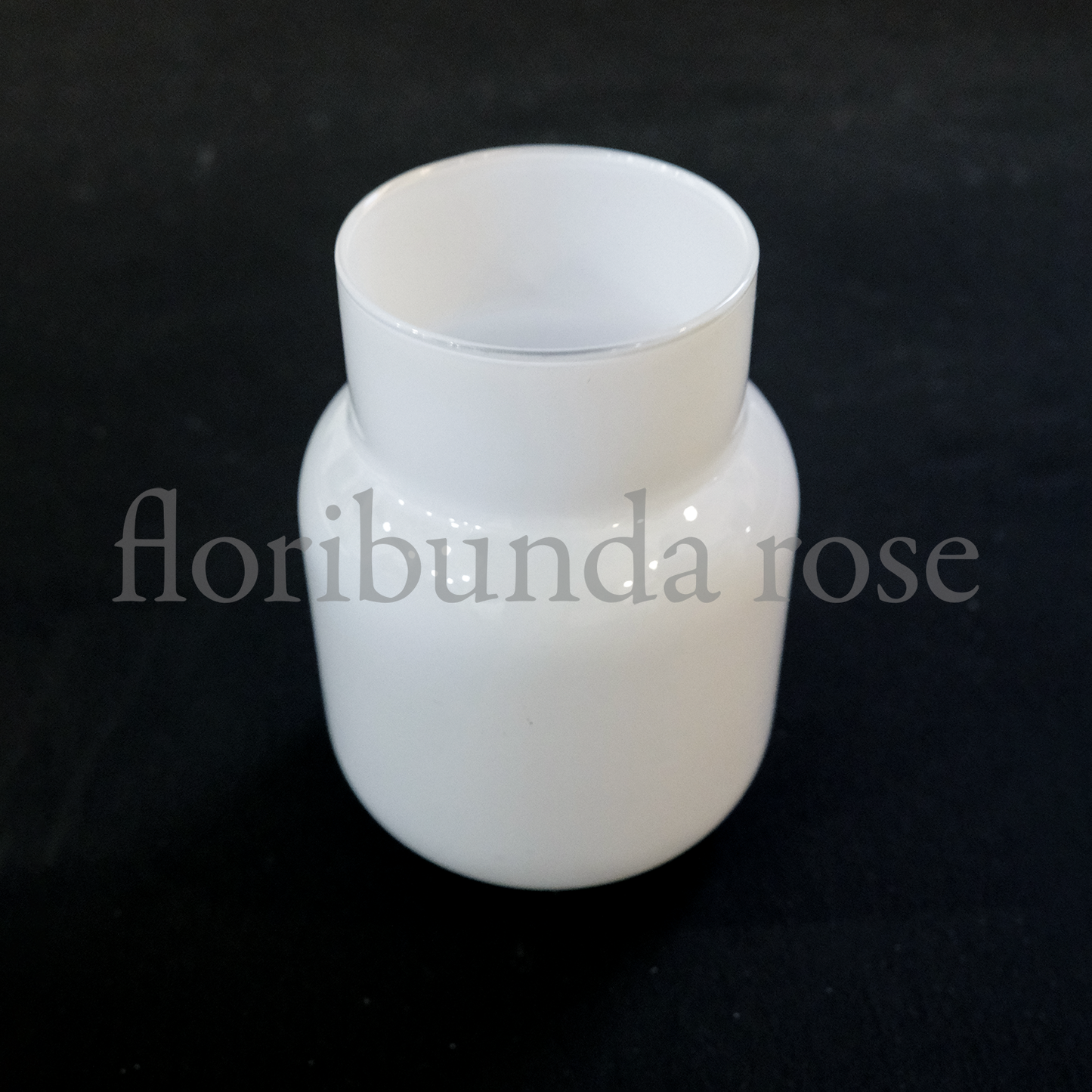 White Glass Bud Vase